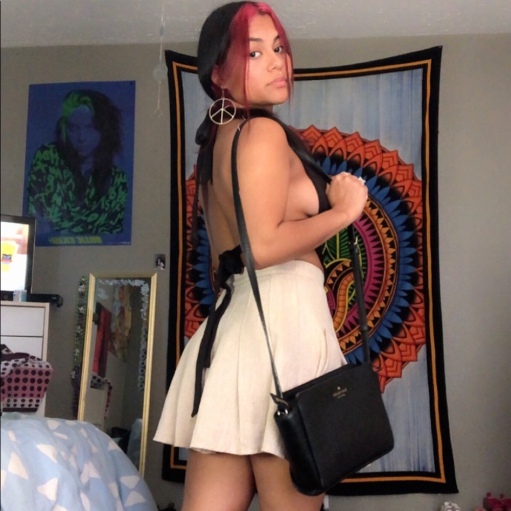 Cute beige flow out skirt